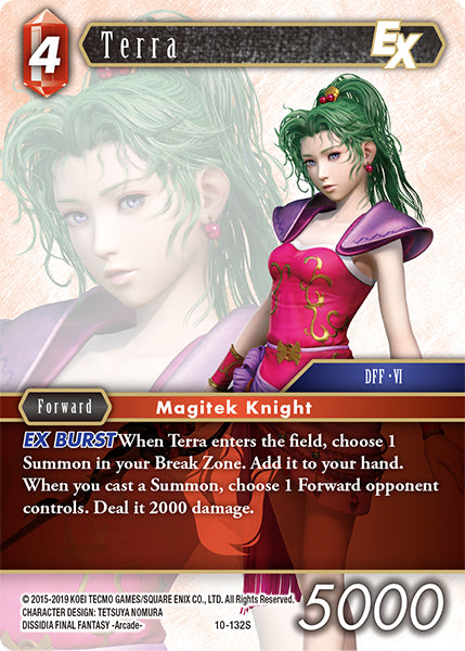(132) Final Fantasy TCG Opus X: Ancient Champions Single: Terra (10-132) Holo Starter