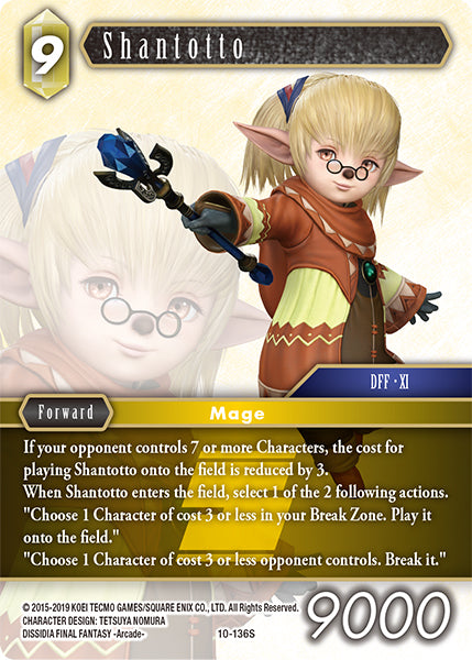 (136) Final Fantasy TCG Opus X: Ancient Champions Single: Shantotto (10-136) Holo Starter