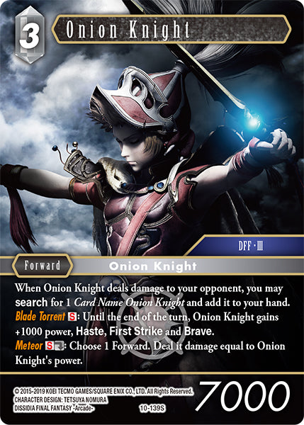 (139) Final Fantasy TCG Opus X: Ancient Champions Single: Onion Knight (10-139)  Starter