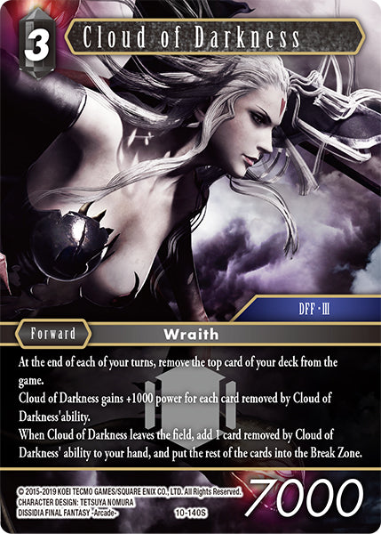 (140) Final Fantasy TCG Opus X: Ancient Champions Single: Cloud of Darkness (10-140) Holo Starter