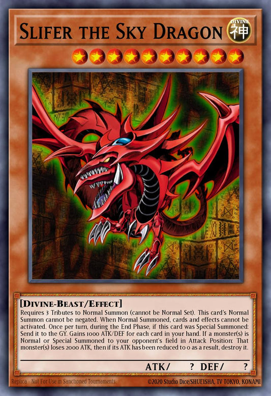 (244) YuGiOh TCG RA03: Quarter Century Bonanza Single: Slifer the Sky Dragon (V.1 - Platinum Secret Rare)  Platinum Secret Rare