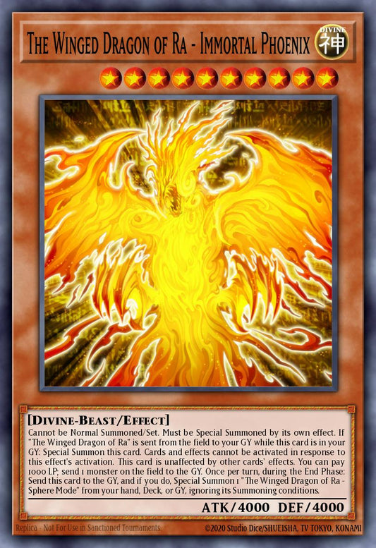 (074) YuGiOh TCG MZTM: Maze of the Master Single: The Winged Dragon of Ra - Immortal Phoenix (V.1 - Rare)  Rare