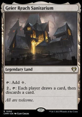 (1000) Magic The Gathering Commander Masters: Extras Single: Geier Reach Sanitarium  Rare