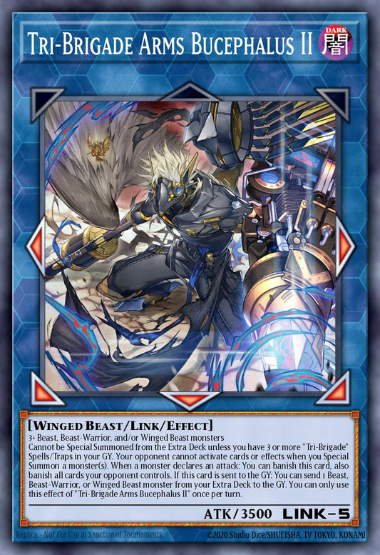 (175) YuGiOh TCG MP24: 25th Anniversary Tin: Dueling Mirrors Single: Tri-Brigade Arms Bucephalus II  Ultra Rare