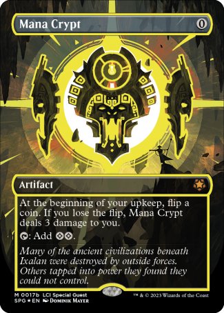 (17b) Magic The Gathering Special Guests Single: Mana Crypt (Cosmium Neon Ink) Holo Mythic