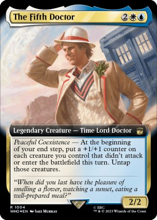 (1004) Magic The Gathering Universes Beyond: Doctor Who: Extras Single: The Fifth Doctor (V.4)  Rare