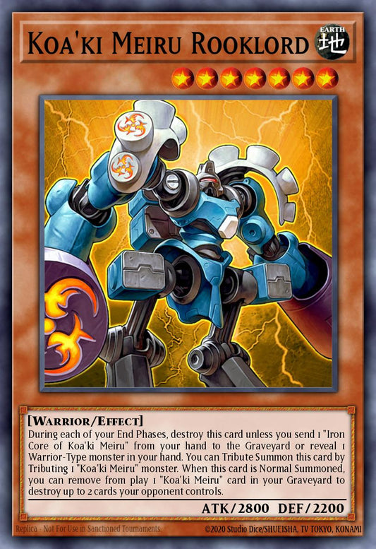 (028) YuGiOh TCG SOVR: Stardust Overdrive Single: Koa'ki Meiru Rooklord  Super Rare