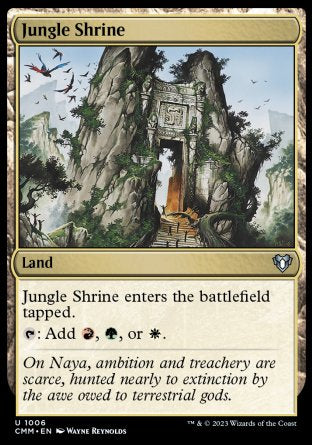(1006) Magic The Gathering Commander Masters: Extras Single: Jungle Shrine  Uncommon