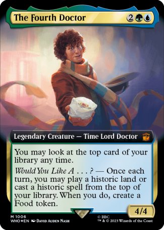 (1006) Magic The Gathering Universes Beyond: Doctor Who: Extras Single: The Fourth Doctor (V.4)  Mythic
