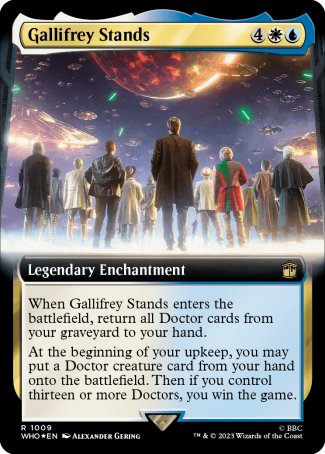 (1009) Magic The Gathering Universes Beyond: Doctor Who: Extras Single: Gallifrey Stands (V.3)  Rare