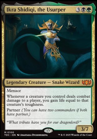 (100) Magic The Gathering Commander: Tarkir: Dragonstorm Single: Ikra Shidiqi, the Usurper  Mythic