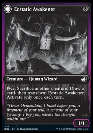 (100) Magic The Gathering Innistrad: Double Feature Single: Ecstatic Awakener // Awoken Demon  Common