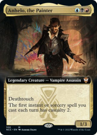 (100) Magic The Gathering Commander: Streets of New Capenna: Extras Single: Anhelo, the Painter (V.1) Holo Mythic
