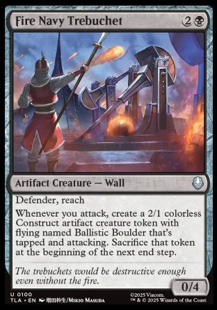 (100) Magic The Gathering Magic: The Gathering | Avatar: The Last Airbender Single: Fire Navy Trebuchet  Uncommon