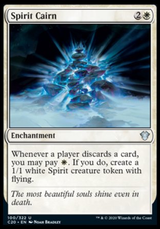 (100/322) Magic The Gathering Commander: Ikoria Single: Spirit Cairn  Uncommon