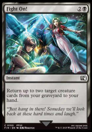 (100) Magic The Gathering Magic: The Gathering - FINAL FANTASY Single: Fight On! Holo Common