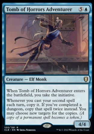 (100) Magic The Gathering Commander Legends: Battle for Baldur's Gate Single: Tomb of Horrors Adventurer Holo Rare