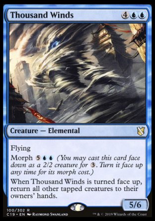 (100) Magic The Gathering Commander 2019 Single: Thousand Winds  Rare
