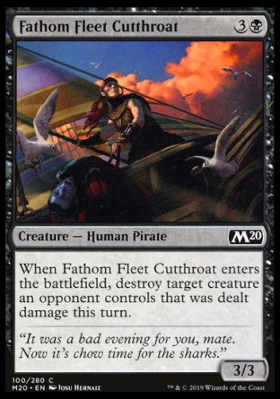 (100/280) Magic The Gathering Core 2020 Single: Fathom Fleet Cutthroat  Common
