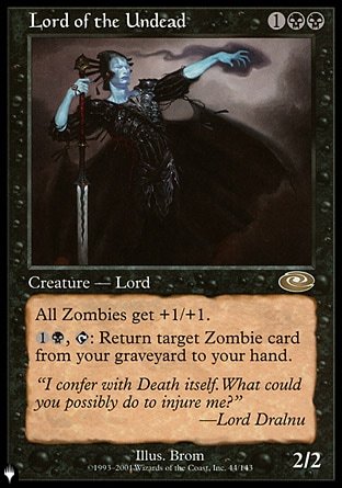 (044) Magic The Gathering The List Single: Lord of the Undead  Rare