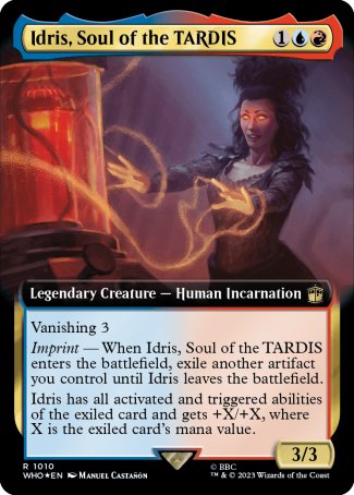 (1010) Magic The Gathering Universes Beyond: Doctor Who: Extras Single: Idris, Soul of the TARDIS (V.3)  Rare