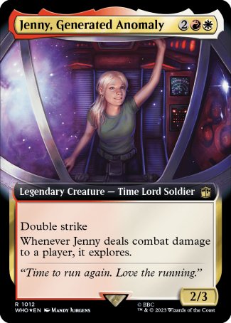 (1012) Magic The Gathering Universes Beyond: Doctor Who: Extras Single: Jenny, Generated Anomaly (V.3)  Rare