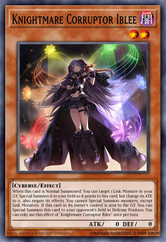 (011) YuGiOh TCG MP19: 2019 Gold Sarcophagus Tin Mega Pack Single: Knightmare Corruptor Iblee  Ultra Rare