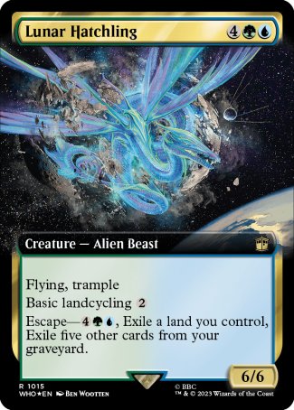 (1015) Magic The Gathering Universes Beyond: Doctor Who: Extras Single: Lunar Hatchling (V.3)  Rare