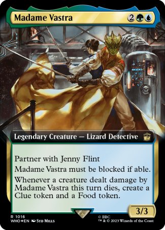 (1016) Magic The Gathering Universes Beyond: Doctor Who: Extras Single: Madame Vastra (V.3) Holo Rare