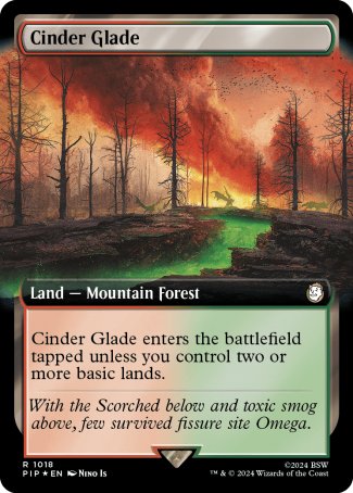 (1018) Magic The Gathering Universes Beyond: Fallout: Extras Single: Cinder Glade (V.3)  Rare