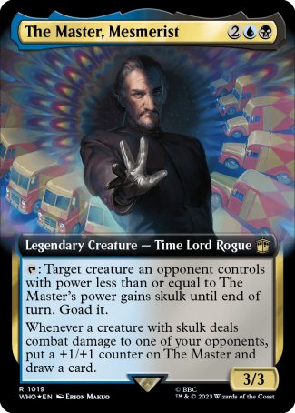 (1019) Magic The Gathering Universes Beyond: Doctor Who: Extras Single: The Master, Mesmerist (V.4)  Rare