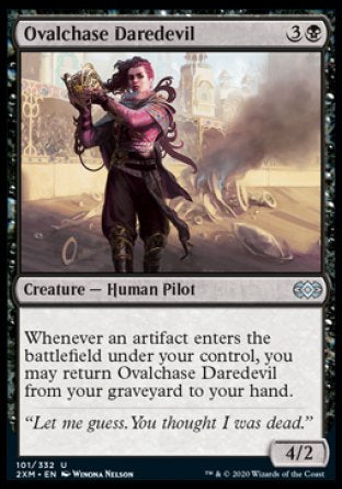 (101/332) Magic The Gathering Double Masters Single: Ovalchase Daredevil Holo Uncommon