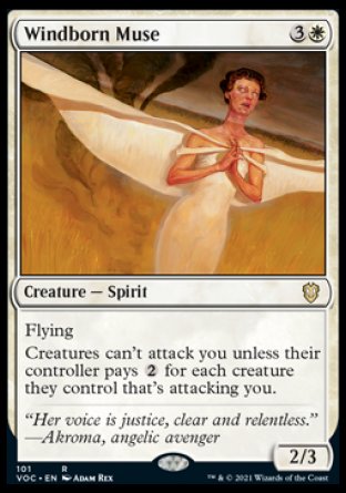 (101) Magic The Gathering Commander: Innistrad: Crimson Vow Single: Windborn Muse  Rare