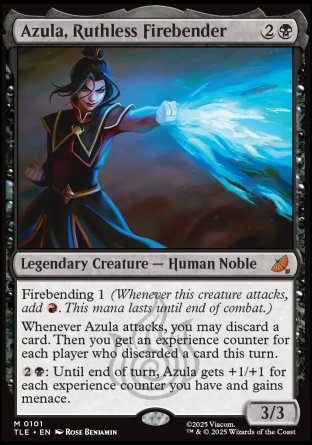 (101) Magic The Gathering Magic: The Gathering | Avatar: The Last Airbender: Eternal Single: Azula, Ruthless Firebender (V.1) Holo Mythic