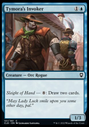 (101) Magic The Gathering Commander Legends: Battle for Baldur's Gate Single: Tymora's Invoker Holo Common