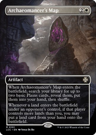 (101) Magic The Gathering Commander: The Lost Caverns of Ixalan: Extras Single: Archaeomancer's Map  Rare