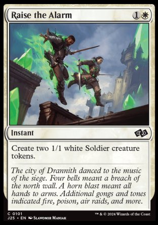 (101) Magic The Gathering Foundations Jumpstart Single: Raise the Alarm  Common
