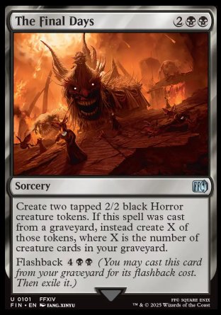 (101) Magic The Gathering Magic: The Gathering - FINAL FANTASY Single: The Final Days Holo Uncommon