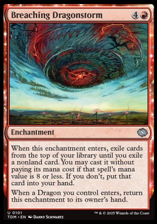 (101) Magic The Gathering Tarkir: Dragonstorm Single: Breaching Dragonstorm Holo Uncommon
