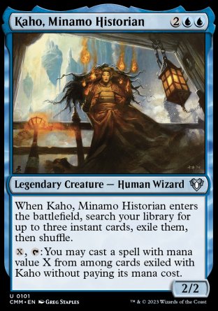(101) Magic The Gathering Commander Masters Single: Kaho, Minamo Historian  Uncommon