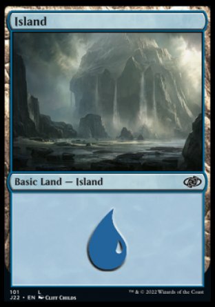 (101) Magic The Gathering Jumpstart 2022 Single: Island (V.1)  Land