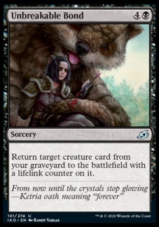 (101/274) Magic The Gathering Ikoria: Lair of Behemoths Single: Unbreakable Bond Holo Uncommon