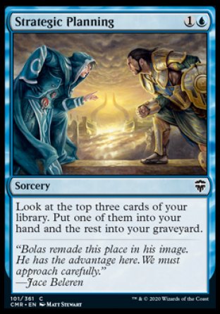 (101/361) Magic The Gathering Commander Legends Single: Strategic Planning Holo Common