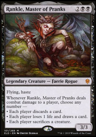 (101/269) Magic The Gathering Throne of Eldraine Single: Rankle, Master of Pranks Holo Mythic