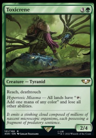 (101) Magic The Gathering Universes Beyond: Warhammer 40000 Single: Toxicrene Holo Rare