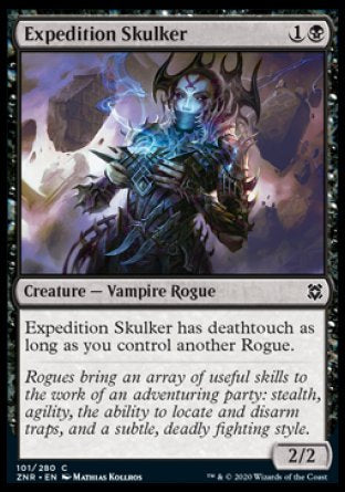 (101/280) Magic The Gathering Zendikar Rising Single: Expedition Skulker Holo Common