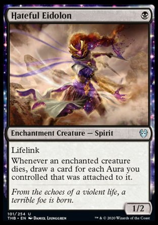 (101/254) Magic The Gathering Theros Beyond Death Single: Hateful Eidolon  Uncommon