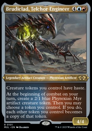(101) Magic The Gathering Multiverse Legends Single: Brudiclad, Telchor Engineer (V.2) Holo Rare