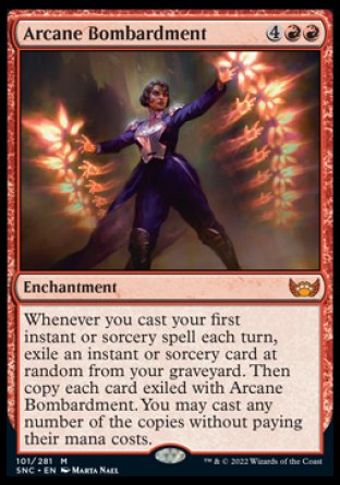 (101) Magic The Gathering Streets of New Capenna Single: Arcane Bombardment Holo Mythic