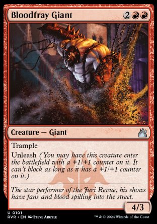 (101) Magic The Gathering Ravnica Remastered Single: Bloodfray Giant  Uncommon
